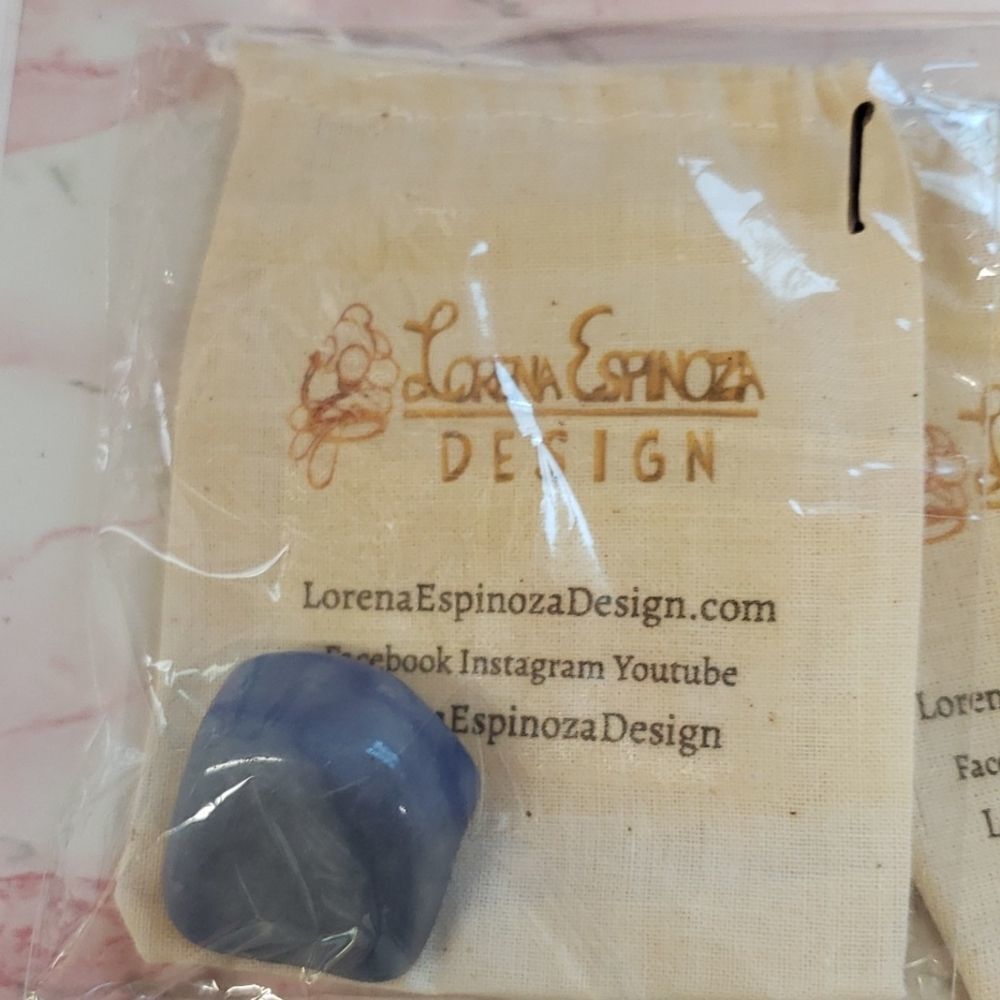 Blue Quartz Tumble stone  sealed in package not touched